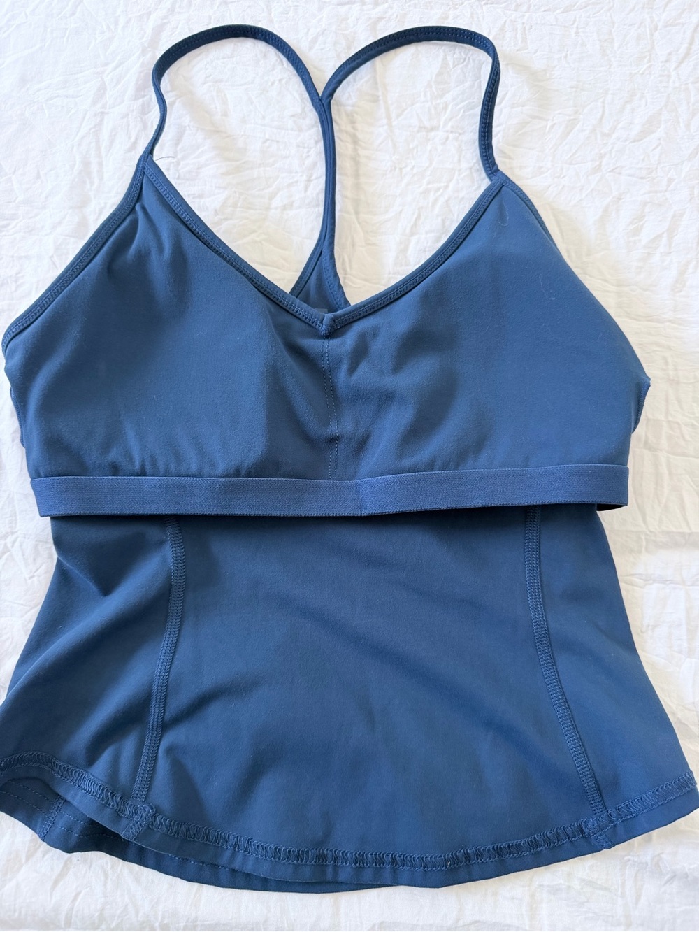 Garage Electric Blue Built in Padded Bra Tank - Picture 5 of 7